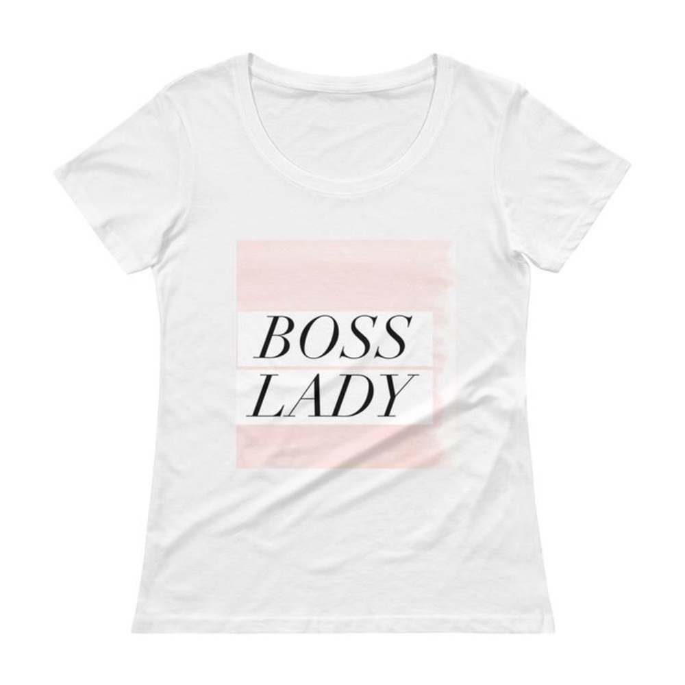 Boss Lady Comfy Tee in White